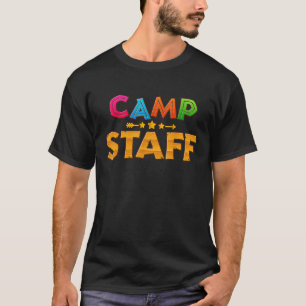 Camiseta Funcionarios Engraçado Diretor de Acampamento de C