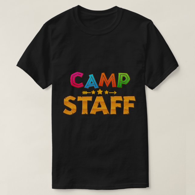 Camiseta Funcionarios Engraçado Diretor de Acampamento de C (Frente do Design)