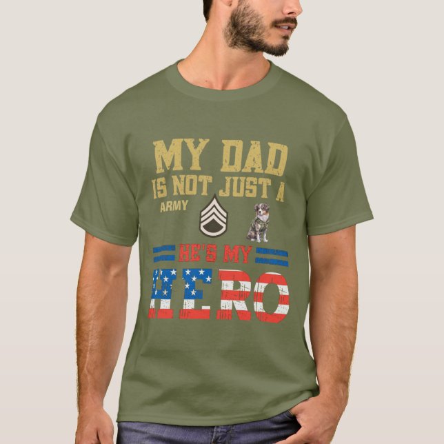 Camiseta Funcionarios Sargento Pai Australiano Shepherd (Frente)