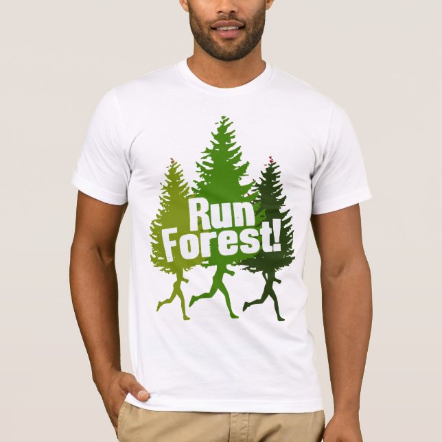 Camiseta Funcione a floresta, proteja o Dia da Terra (Frente)