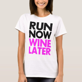Camiseta funcione agora o vinho mais tarde
