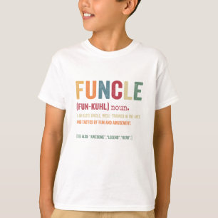 Camiseta Funcle Engraçado Tio Definição, Incrível Herói da 