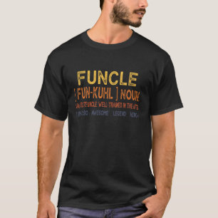 Camiseta Funcle Engraçado Tio Definição, Incrível Herói da 