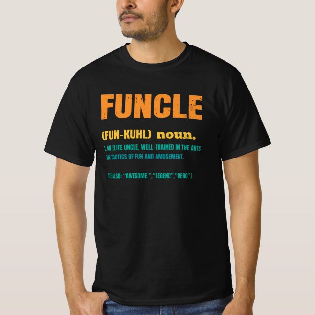 Camiseta Funcle Funny Uncle Definition (Frente)
