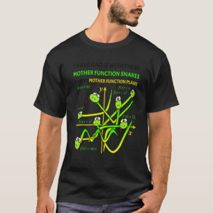 Camiseta Funções de Mãe Nerd Snakes On A Plane Professor de