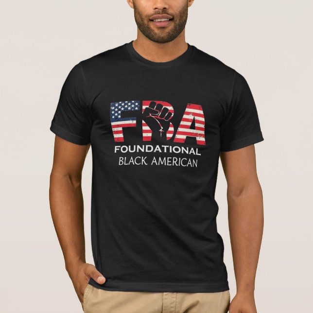 Camiseta Fundação FBA Black American (Frente)