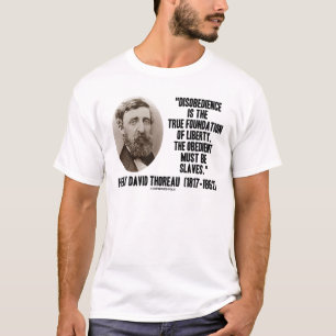 Camiseta Fundação verdadeira da desobediência de Thoreau da