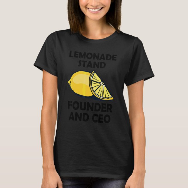 Camiseta Fundador e CEO da Barraquinha de Limonada (Frente)