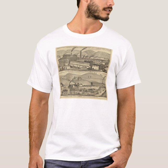 Camiseta Fundição do fogão, lojas cabendo (Frente)