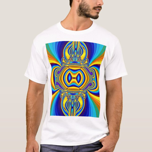 Camiseta Fundo Abstrato Colorido-14334 (Frente)