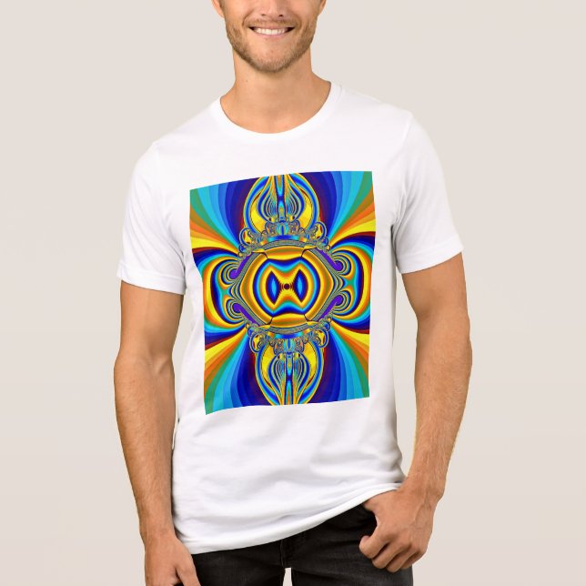 Camiseta Fundo Abstrato Colorido-14334 (Frente)
