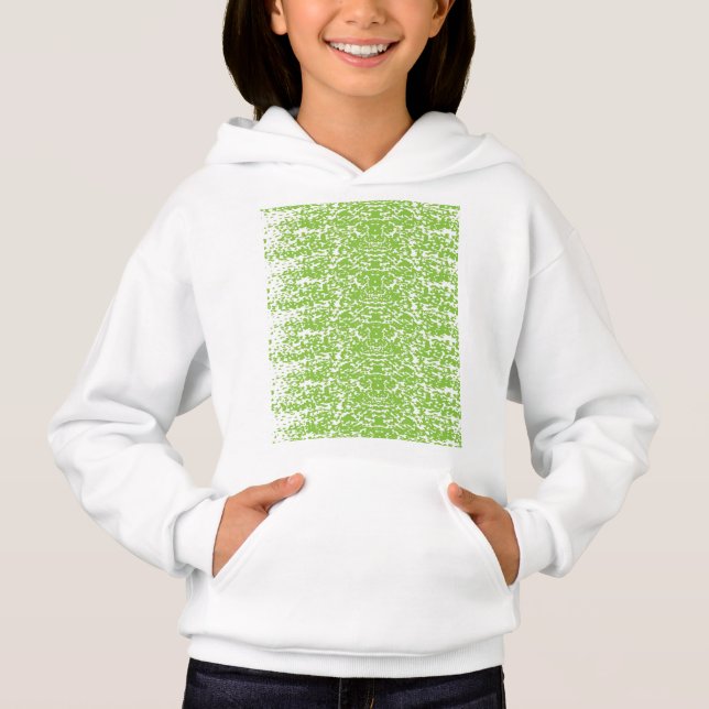 Camiseta fundo abstrato verde e branco (Frente)
