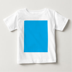 Camiseta Fundo Azul Ciano Sólido Estilo Minimalista de Ve