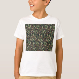 Camiseta Fundo da Camuflagem Florestal Militar