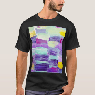 Camiseta Fundo de Abstrato de Arte Pintada à Mão