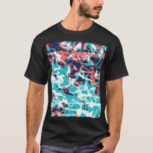 Camiseta Fundo de Arte de Papel Marcado abstrato