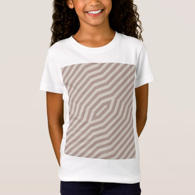 Camiseta Fundo de faixas diagonais simétricas 12 (Frente)