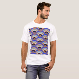 Camiseta Fundo de meio círculo abstrato