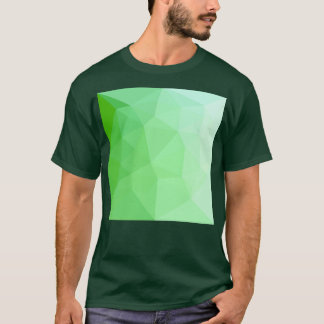 Camiseta Fundo de polígono Abstrato Verde do Mar Negro