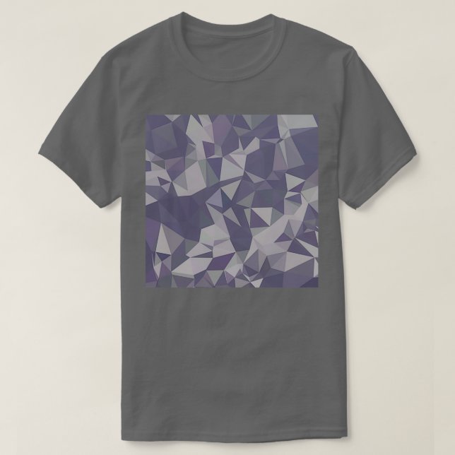 Camiseta Fundo de polígono lavanda roxo com baixo Abstrato  (Frente do Design)