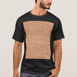 Camiseta Fundo de Textura de Canvas de Linen Castanho