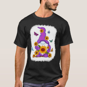 Camiseta Fundo de Tintas de girassol Gnome