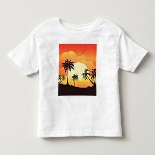 Camiseta Fundo de Verão com Palmeiras-32134