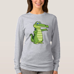 Camiseta Fundo do Alligador de Cartoons