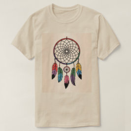Camiseta Fundo Dourado do Dreamcatcher Multicolor