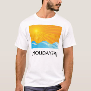 Camiseta Fundo quente do verão