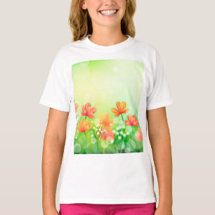 Camiseta Fundo Realista Blurred Primavera - 2374