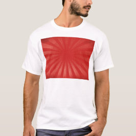 Camiseta Fundo Red Sunburst – Textura Retro Vintage