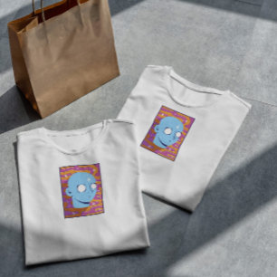 Camiseta Fundo Retroativo do Rosto Trippy