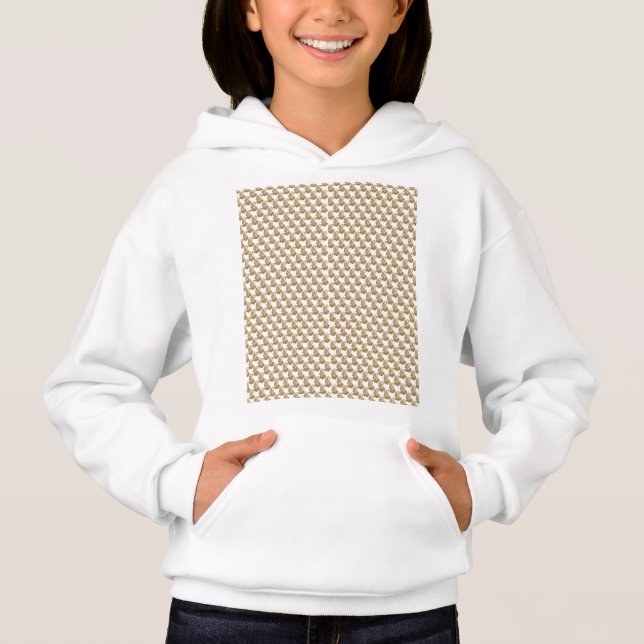 Camiseta fundo verde e branco com folhas pequenas (Frente)