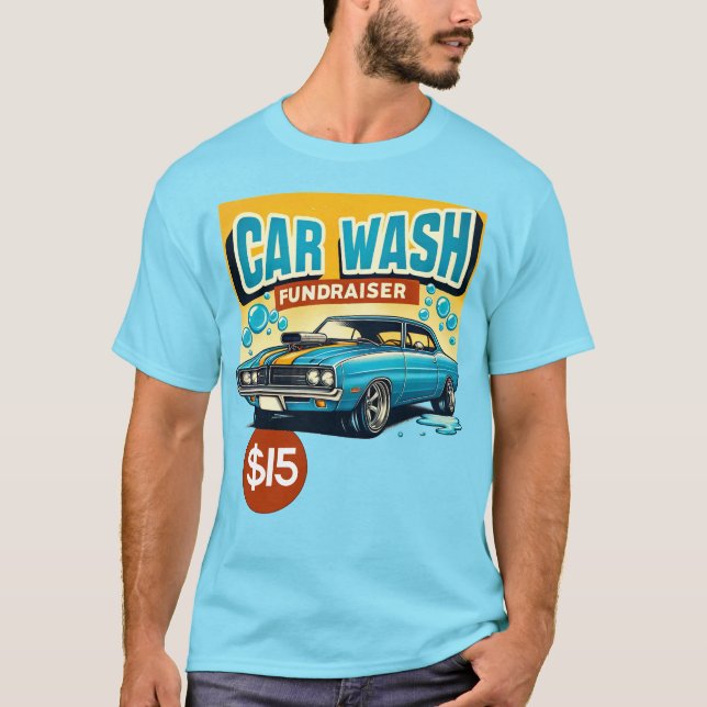 Camiseta Fundraiser de lavagem de automóveis (Frente)