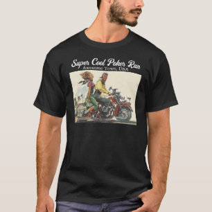 Camiseta Fundraking Motorcycle Poker Run Vintage Personaliz