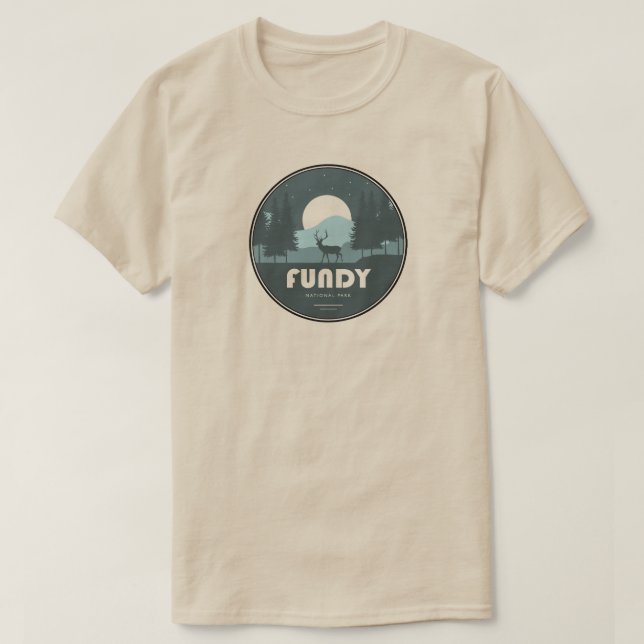 Camiseta Fundy National Park Deer (Frente do Design)