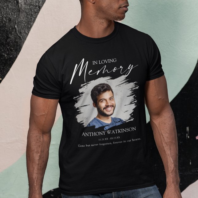 Camiseta Funeral com Foto da Frente e Verso Estilo (Criador carregado)