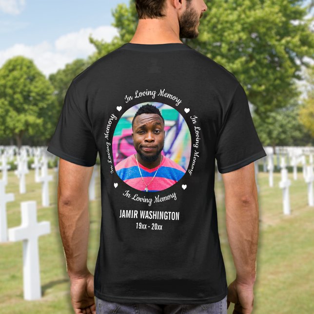 Camiseta Funeral de Marcha de Memória Personalizada de Amor (Criador carregado)