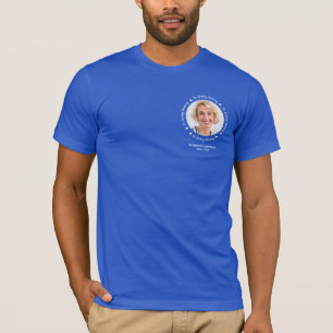 Camiseta Funeral Personalizado De Foto Simples Na Memória 