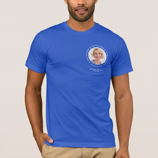 Camiseta Funeral Personalizado Para Sempre Em Nossa Foto De (Frente)