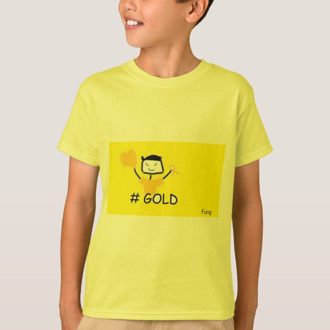 Camiseta Fungi #Ouro (Frente)