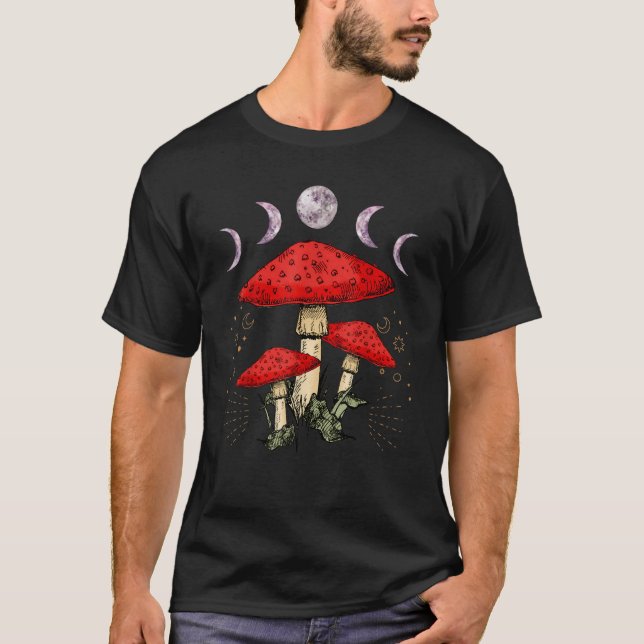 Camiseta Fungus Magic Psilocybin Mushroom Hippie 1 (Frente)