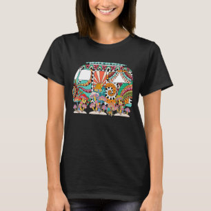 Camiseta Fungus Magic Psilocybin Mushroom Vintage Hippie