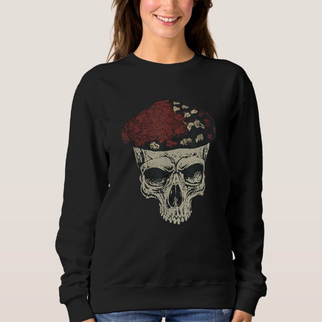 Camiseta Fungus Magic Psilocybin Mushrooms Skull Face Hippi (Frente)