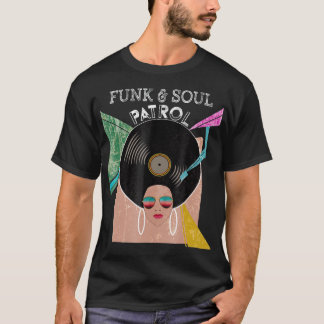 Camiseta FUNK SOUL PATROL 70s 80s Vintage Afro Graphic