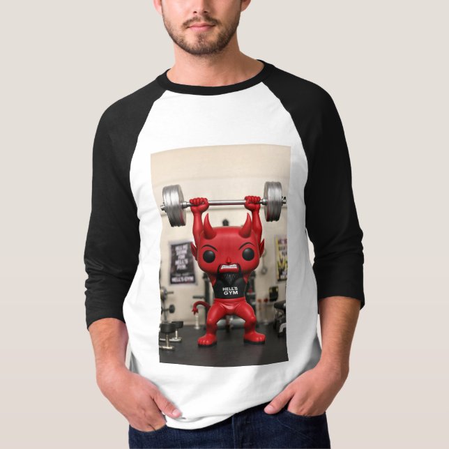 Camiseta Funko Pop! Hell’s Gym Devil – Pumping Iron Edition (Frente)