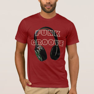 Camiseta Funky Disco Headphone Music Entertainment Retro