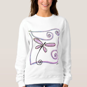 Camiseta Funky Dragonfly Abstrato Wearable Art