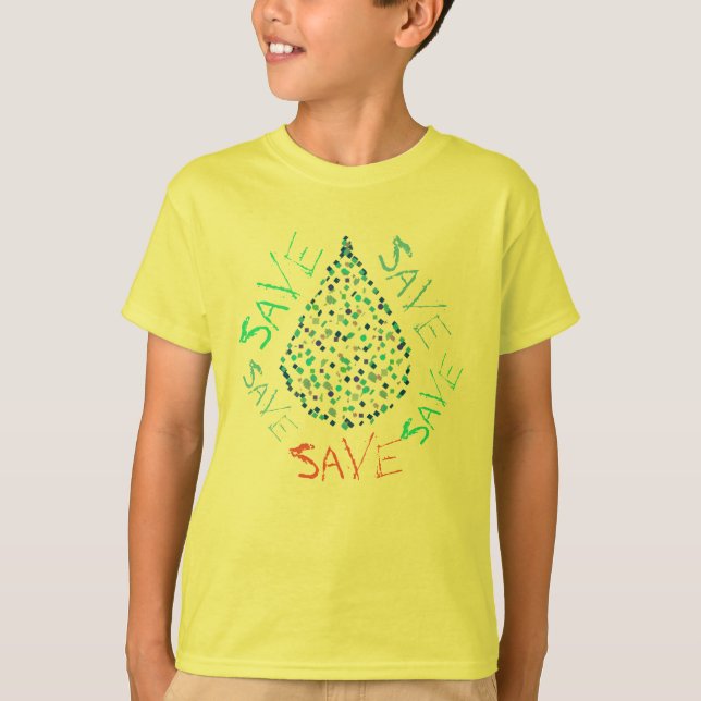 Camiseta Funky Gota de Água Salva (Frente)